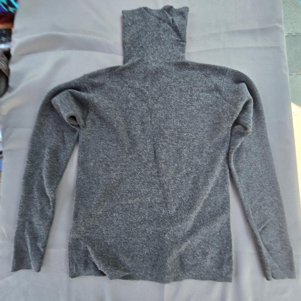Elegant Charcoal Turtleneck Sweater for Women